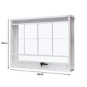 Ver imagem 4 de Janela de Aço Maxim-Ar 60x60cm com Grade Quadriculada e Vidro Liso Unicsol Ramassol