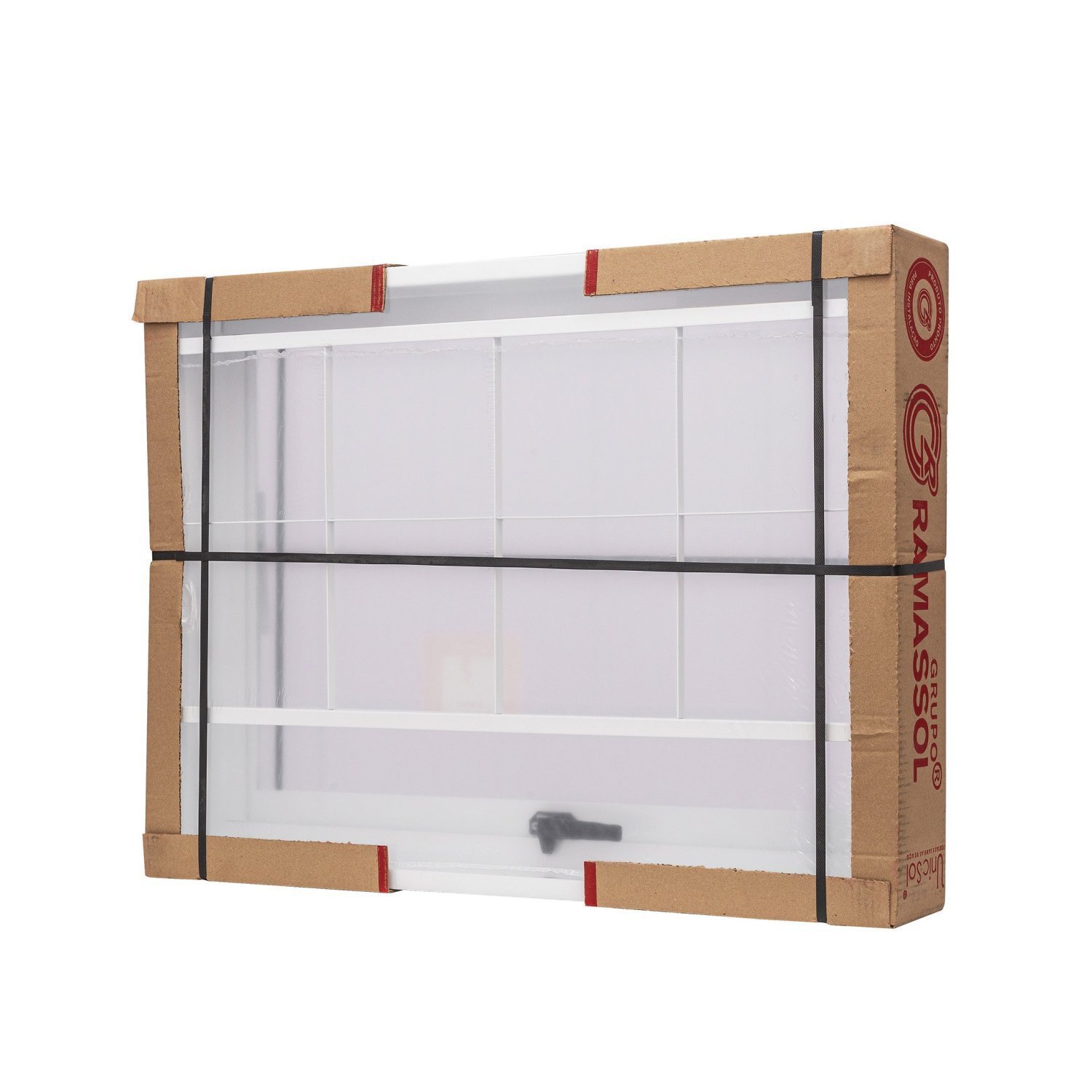 Janela de Aço Maxim-Ar 60x60cm com Grade Quadriculada e Vidro Liso Unicsol Ramassol - 6