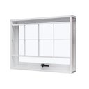 Ver imagem 3 de Janela de Aço Maxim-Ar 60x60cm com Grade Quadriculada e Vidro Liso Unicsol Ramassol