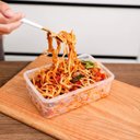 Ver imagem 3 de Kit 6 Potes Herméticos Plásticos Vasilha Tapoer Transparente:transparente