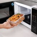 Ver imagem 2 de Kit 6 Potes Herméticos Plásticos Vasilha Tapoer Transparente:transparente