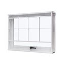 Ver imagem 1 de Janela de Aço Maxim-Ar 60x80cm com Grade Quadriculada e Vidro Liso Unicsol Ramassol