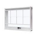 Ver imagem 4 de Janela de Aço Maxim-Ar 60x80cm com Grade Quadriculada e Vidro Liso Unicsol Ramassol