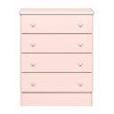 Ver imagem 1 de Gaveteiro com 4 Gavetas Dólar Rosa Acetinado
