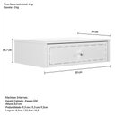 Ver imagem 2 de Penteadeira Cabeceira Suspensa Strass 50cm - Branco