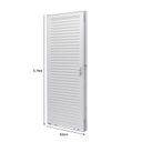 Ver imagem 4 de Porta de Aço Laminada 215x83cm Batente 12cm Unicsol Ramassol Abertura Esquerda Branco