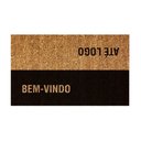 Ver imagem 1 de Capacho Retangular Fibra de Coco Base Pvc 75x45cm - Komeco Bem Vindo / até Logo