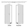 Porta de Aço com Postigo 215x83cm com Grade Quadriculada e Vidro Liso Unicsol Ramassol - 9