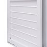 Porta de Aço com Postigo 215x83cm com Grade Quadriculada e Vidro Liso Unicsol Ramassol - 8