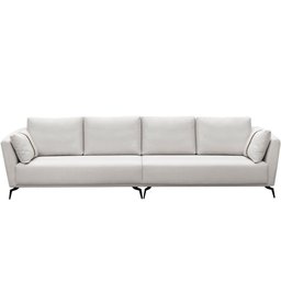 Sofá 3 Lugares Sala de Estar Living 250cm Pés Industrial Evan D06 Veludo Bege - Lyam Decor - 5 Sofá 3 Lugares Sala de Estar Living 250cm Pés Industrial Evan D06 Veludo Bege - Lyam Decor - 5
