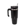 Caneca Térmica Wolff Parede Dp C/ Base e Canudo Preta 890ml - 2