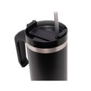 Ver imagem 4 de Caneca Térmica Wolff Parede Dp C/ Base e Canudo Preta 890ml