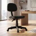 Ver imagem 1 de Cadeira Escritório Giratória Secretária Classic Ergonômica Nr 17 Comfort Preto