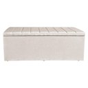 Ver imagem 3 de Calçadeira Recamier Baú Holanda 90cm Solteiro Suede Madeira Eucalipto Bege Pallazio