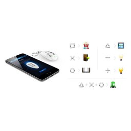 Controle Remoto Inteligente Automação Para Casa Fibaro Keyfob FGKF-601 30 Ações Controla Luz Música  - 5