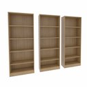 Ver imagem 2 de Kit 3 Estantes Multiuso com 15 Prateleiras com Amplo Espaço Espresso Móveis