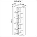 Ver imagem 4 de Kit 3 Estantes Multiuso com 15 Prateleiras com Amplo Espaço Espresso Móveis