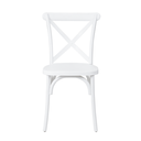 Ver imagem 4 de Kit 4 Cadeiras Paris Katrina Cross Empilhável Seat&co Branca Assento Branco Liso