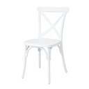 Ver imagem 3 de Kit 4 Cadeiras Paris Katrina Cross Empilhável Seat&co Branca Assento Branco Liso