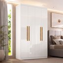 Ver imagem 2 de Modulo de Guarda Roupas para Quarto 4 Portas e 2 Gavetas Madrid Maxel
