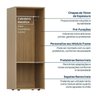 Gaveteiro Modular 45x120 6 Gavetas Frame CabeCasa MadeiraOriginals - 6