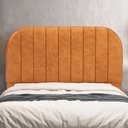 Ver imagem 2 de Cabeceira Cama Box King Estofada Orgânica 195cm Alice W01 Couríssimo Canela - Lyam Decor