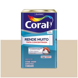 Tinta Acrílica Rende Muito 16 Litros Areia Fosco Coral - 1