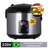 Panela Elétrica Arroz Inox 1.8l 10 Xícaras Vaporeira 220v - 5