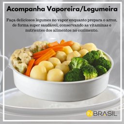 Panela Elétrica Arroz Inox 1.8l 10 Xícaras Vaporeira 220v - 4