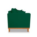 Ver imagem 4 de Sofá Retro Viena 3 Lugares Suede Verde - Madeira Prima Deccor