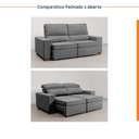 Ver imagem 6 de Sofá Retrátil e Reclinável Embaúba 3 Lugares 2,05m Pet Friendly CabeCasa MadeiraOriginals