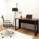 Ver imagem 1 de Escrivaninha para Estudos 120cm X 60cm Pés Metal F5 Office