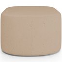 Ver imagem 3 de Kit 2 Puffs Decorativos Orgânico para Living Quarto 70cm Doha W01 Linho Bege Escuro - Lyam Decor