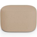 Ver imagem 6 de Kit 2 Puffs Decorativos Orgânico para Living Quarto 70cm Doha W01 Linho Bege Escuro - Lyam Decor