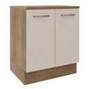 Ver imagem 1 de Balcão de Cozinha 70 Cm 2 Portas Rustic/crema Agata Madesa