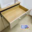 Ver imagem 6 de Armário de Cozinha 6 Portas 1 Gaveta Kit Gênova Branco/Nogueira/Off White/Cp- Ripado