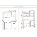 Ver imagem 4 de Armário de Cozinha 6 Portas 1 Gaveta Kit Gênova 