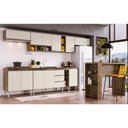 Ver imagem 4 de Cozinha Modulada Completa ATHENA com Bancada Gourmet - 10 Peças - Itaúba Offwhite - Megasul
