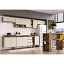Ver imagem 1 de Cozinha Modulada Completa ATHENA com Bancada Gourmet - 10 Peças - Itaúba Offwhite - Megasul