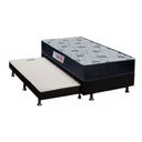 Ver imagem 1 de Cama Box c/Auxiliar Solteiro: Colchão Ortopédico Orthoflex Foggia Sogni + Base CRC Courano Black(