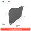 Ver imagem 3 de Cabeceira Orgânica Cama Box Queen Size Sea 160cm com Frame Suede Cinza - Desk Design