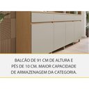 Ver mais imagens de Kit Cozinha Realeza 5 Módulos MDF Amadeirado Carvalho-Greice Nesher Móveis
