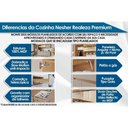 Ver imagem 5 de Kit Cozinha Realeza 5 Módulos MDF Amadeirado Carvalho-Greice Nesher Móveis