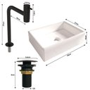 Ver imagem 6 de Gabinete Banheiro Deli Torino Bco Torneira Valv Click Black Titanium/Nature