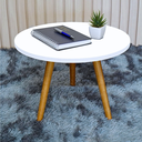 Ver imagem 1 de Mesinha de Centro Lateral Redonda Pé Palito Moderna de Apoio Canto Sofá Sala Quarto Cabeceira