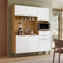 Ver imagem 1 de Armário de Cozinha 6 Portas 2 Gavetas Montesa Branco/Freijó/Supremo