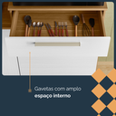 Ver imagem 7 de Armário de Cozinha 6 Portas 2 Gavetas Montesa Branco/Freijó/Supremo