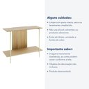 Ver imagem 6 de Aparador Sólis - Largura: 100 cm - Cor: Álamo - Metal: Dourado