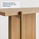 Ver imagem 4 de Aparador Sólis - Largura: 100 cm - Cor: Álamo - Metal: Dourado
