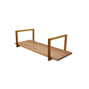 Ver imagem 1 de Nicho SIMPLES metalon 120X20 AMAD CLARIN/DOURADO  METALICO 01